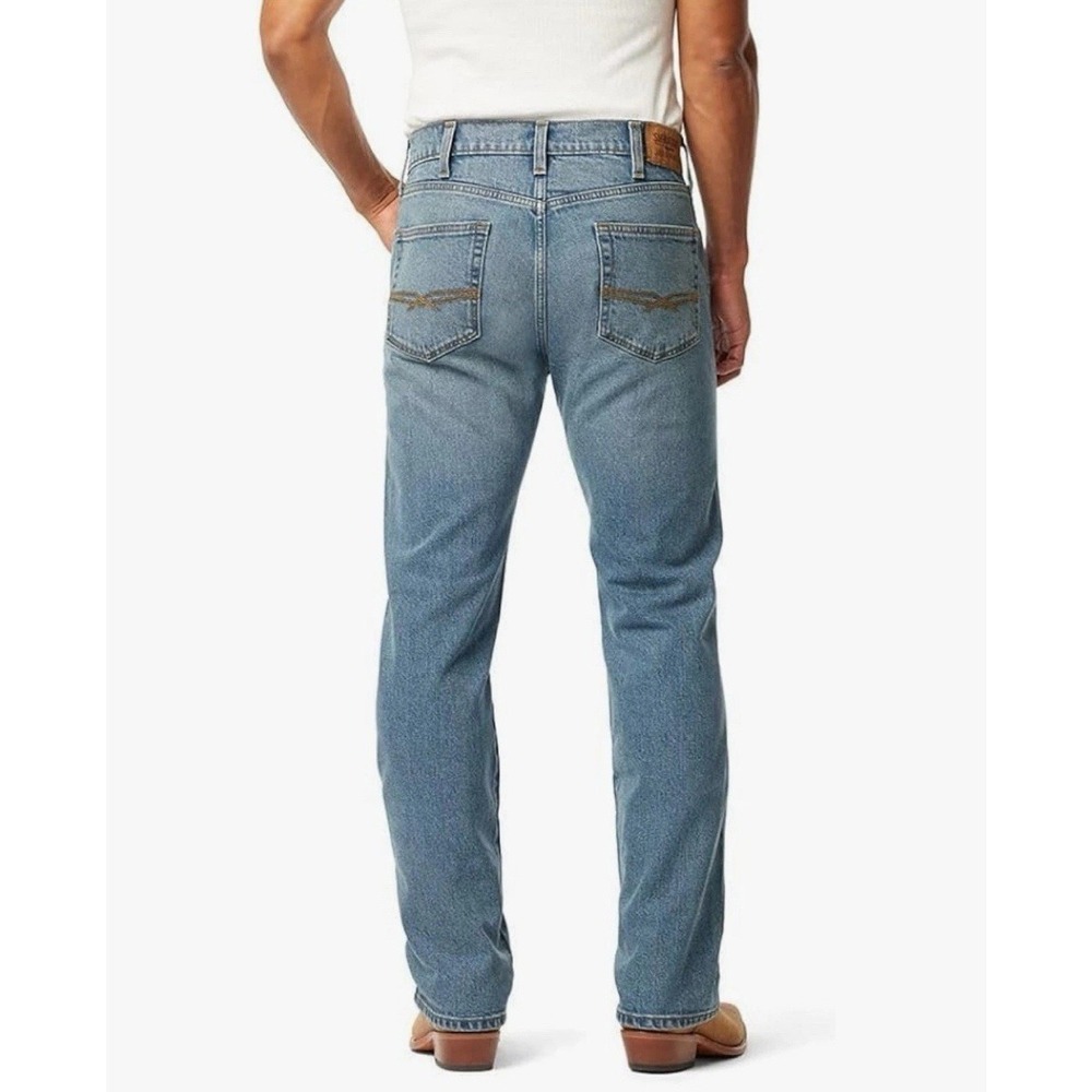 Levi‎ Strauss Signature Gold Cowboy Classic Mens Jeans 33x30 Light Wash Denim